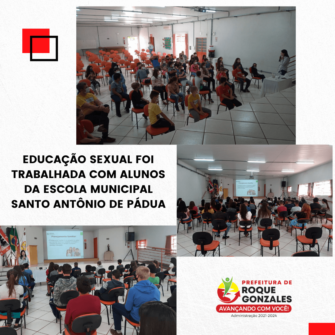 EDUCAÇÃO SEXUAL É TRABALHADA COM ALUNOS NA EMEF SANTO ANTÔNIO DE PÁDUA
